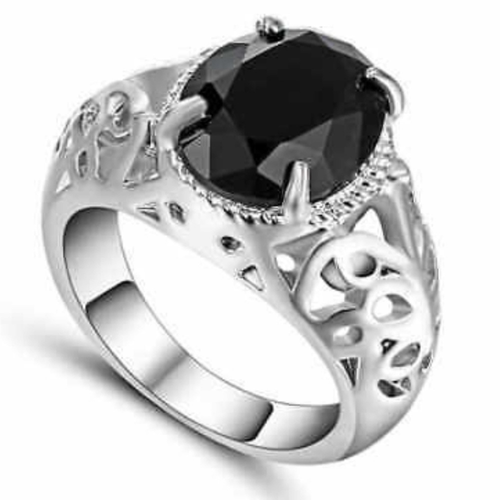 Black Sapphire Ring